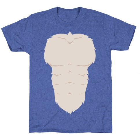Ripped Furry Chest Unisex Triblend Tee